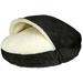 Snoozer Pet Products Cozy Cave Luxury Hooded Pet Bed Polyester in Black | 8 H x 35 W x 35 D in | Wayfair 87187