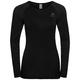 Odlo Performance Light Women's Functional Underwear Long-Sleeved Shirt, black, XS