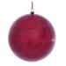 Vickerman 622070 - 4" Red Wood Grain Ball Christmas Tree Ornament (6 pack) (MC197003)