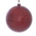 Vickerman 622056 - 4" Copper Wood Grain Ball Christmas Tree Ornament (6 pack) (MC197088)