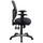 Mid-Back Dark Gray Mesh Multifunction Executive Swivel Chair With Adjustable Arms - Gray