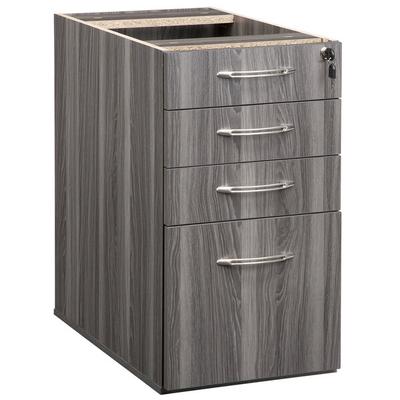 Safco APBBF26LGS Aberdeen 4 Drawer Steel Gray Desk Pedestal