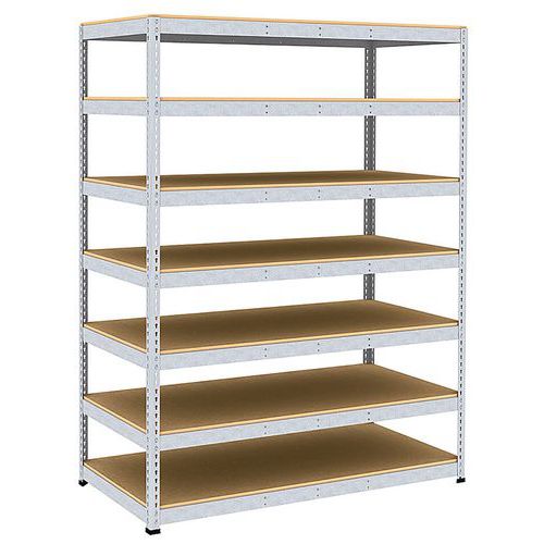 rayonnage d'archives rapid 1 2440x1830x915 7 tab zingué