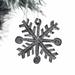 The Holiday Aisle® Recycled Metal Handmade Snowflake Holiday Shaped Ornament Metal in Black | 3 H x 3 W x 0.5 D in | Wayfair