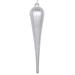 Vickerman 611845 - 15.75" Silver Glitter Drop Christmas Tree Ornament (2 pack) (MT195107D)