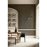 Little Greene 'Borough High St - Stamp' - Black Wallpaper