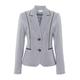 Busy Clothing Women Geometric Design Jacket Navy and Grey 12