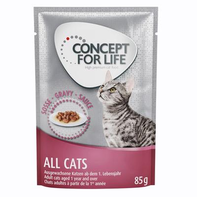 48x85g All Cats in Soße Concept for Life Nassfutter für ausgewachsene Katzen