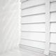 First blinds WOODEN VENETIAN BLIND WHITE WITH TAPES REAL WOOD 50MM SLATS MADE TO MEASURE (White, 135 cm Width x 120cm Drop)