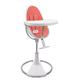 BLOOM Fresco Contemporary Baby Chair White Frame with Persimmon red Starter kit