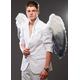 Magic Box Mens Halloween Dirty Gothic Angel Large Feather Wings