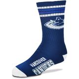 Youth For Bare Feet Vancouver Canucks 4-Stripe Deuce Quarter-Length Socks