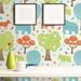 Isabelle & Max™ Waldrep Animals Baby Removable Peel & Stick Wallpaper Panel Fabric in White/Brown | 24 W in | Wayfair