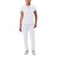 Adar Addition Go-Higher Scrub Set for Women - Notched V-Neck Scrub Top & Skinny Cargo Scrub Pants - A9600 - White - L