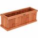 Costway Wooden Decorative Planter Box for Garden Yard and Window