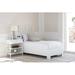 David Francis Furniture Chippendale Standard Bed Wood/Wicker/Rattan in White | 60 H x 42 W x 83.5 D in | Wayfair B4035BED-TXL-S101