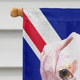 East Urban Home English Union Jack British 2-Sided Polyester 40 x 28 in. House Flag in Blue/Gray/Red | 40 H x 28 W in | Wayfair