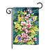 Breeze Decor Orchids & Hummingbirds Garden Friends Birds Impressions 2-Sided 19 x 13 in. Garden Flag, in Green/Yellow | 18.5 H x 13 W in | Wayfair