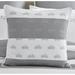 County Road Cabana Stripe Grey Bicycles Square Toss Pillow Down/Feather/Cotton | 19 H x 19 W x 6 D in | Wayfair CSSTP814