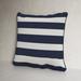 Birch Lane™ Dolores Square Cotton Pillow Cover & Insert Down/Feather in Blue/White/Navy | 18 H x 18 W x 4 D in | Wayfair