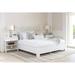 David Francis Furniture Chippendale Standard Bed Wood/Wicker/Rattan in White | 60 H x 42 W x 83.5 D in | Wayfair B4035BED-K-S101