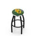 Holland Bar Stool NCAA 36" Swivel Bar Stool Upholstered/Metal in Black/Red/White | 36 H x 19 W x 19 D in | Wayfair L8B2C36Baylor