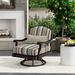 Tommy Bahama Outdoor Kingstown Sedona Swivel Lounge Chair Wood in Black/Brown | 37.5 H x 35 W x 37.5 D in | Wayfair 3190-11SW-41