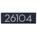 Montague Metal Products Inc. Floating Modern 4" Number Horizontal Address Plaque (5 Digits) Metal in Blue | 6 H x 19.75 W x 1 D in | Wayfair