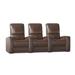 Latitude Run® Blaze XL900 Home Theater Sofa (Row of 3) in Brown | 44 H x 96 W x 40 D in | Wayfair 118A2597CB6F42669625055E56445A8C