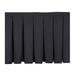 National Public Seating Box Pleat Stage Skirting 0.08' Stage Package, Polyester | 16 H x 1 W in | Wayfair SB16-96-10