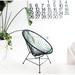 Innit Indoor Handmade Lounge Outdoor Chair in Blue/White | 29 H x 32 W x 28 D in | Wayfair i02-03-09