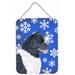 The Holiday Aisle® Winter Snowflakes Holiday Print on Plaque Metal in Blue | 16 H x 12 W x 0.02 D in | Wayfair THLA3547 39946156