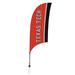 Victory Corps NCAA [Unavailable] 88 x 28 in. Feather Banner in Black/Brown/Gray | 88 H x 28 W in | Wayfair 810028TTU-002