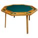 Kestell Furniture 52" 8 - Player Oak Poker Table Vinyl | 29.5 H x 52 W x 48 D in | Wayfair O-48-V-Green Vinyl/Mahogany