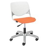 KFI Studios Kool Poly Task Chair Upholstered, Steel in Orange | 35 H x 19.5 W x 18.5 D in | Wayfair TK2300-P08-Squash