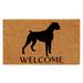 Winston Porter Gavrilin Boxer Non-Slip Outdoor Door Mat Plastic in White | 0.6" L x 36" W x 24" D | Wayfair BDA559A571244FEBA3AD01611516FD89