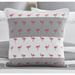 County Road Cabana Stripe Coral Flamingo Square Toss Pillow Down/Feather/Cotton | 19 H x 19 W x 6 D in | Wayfair CSSTP815