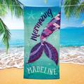 Zoomie Kids Yuvaan Mermazing Beach Towel Terry Cloth/Cotton Blend in Blue/Green | 11 H in | Wayfair 865176B91C1D4DFB9E4A1234EE42C04F