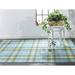 Blue 42 x 0.12 in Area Rug - August Grove® Pender Plaid Flatweave Area Rug Polyester | 42 W x 0.12 D in | Wayfair 34034BBBC9BC4BC690A7EEE99745FC68