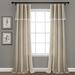 Linen Lace Window Curtain Panels Dark Linen Pair 38X84 Set - Lush Decor 16T004265