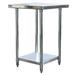 WFX Utility™ 24" Stainless Steel Top Workbench Metal in Gray | 35 H x 24 W x 24 D in | Wayfair EB17AD896A5741109559C51E06286DA3