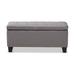 Baxton Studio Fera Modern and Contemporary Gray Fabric Upholstered Storage Ottoman - WS-2005-P-Grey-OTTO