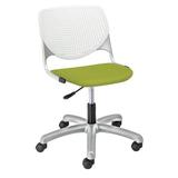 KFI Studios Kool Poly Task Chair Upholstered, Steel in Green | 35 H x 19.5 W x 18.5 D in | Wayfair TK2300-P08-Avocado