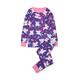 Hatley Girl's Lange Schlafanzüge Long Sleeve Pyjama Pajama Set, Purple, 8 Jahre