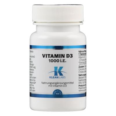 Vitamin D 1000 I.e. Klean Labs Tabletten 100 St Image