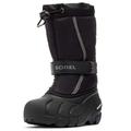 Sorel KIDS FLURRY Waterproof Unisex Baby Snow Boots, Black (Black x City Grey) - Children, 10 UK
