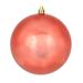 Vickerman 625347 - 3" Coral Shiny Ball Christmas Tree Ornament (12 pack) (N590871DSV)