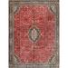 White 24 W in Indoor Area Rug - Bloomsbury Market Clementi Traditional Red/Beige/Gray Area Rug Polyester/Wool | Wayfair