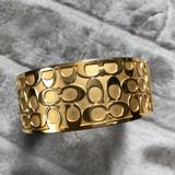 Coach Jewelry | Authentic Coach Gold Bracelet Bangle | Color: Gold | Size: Os