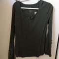 American Eagle Outfitters Tops | American Eagle Green Long Sleeve | Color: Green | Size: L